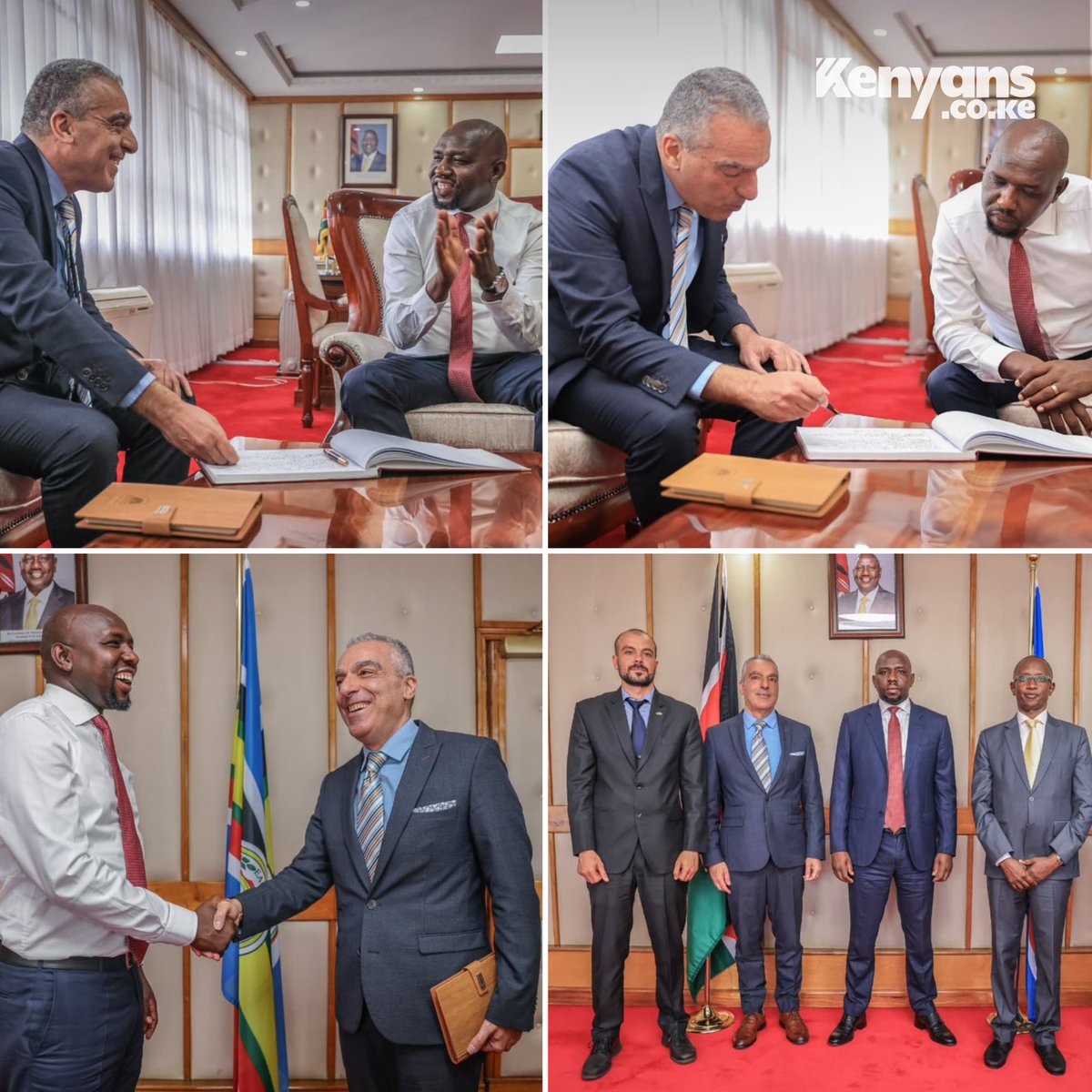 Interior CS Kipchumba Murkomen meets Israeli Ambassador to Kenya Gideon Behar