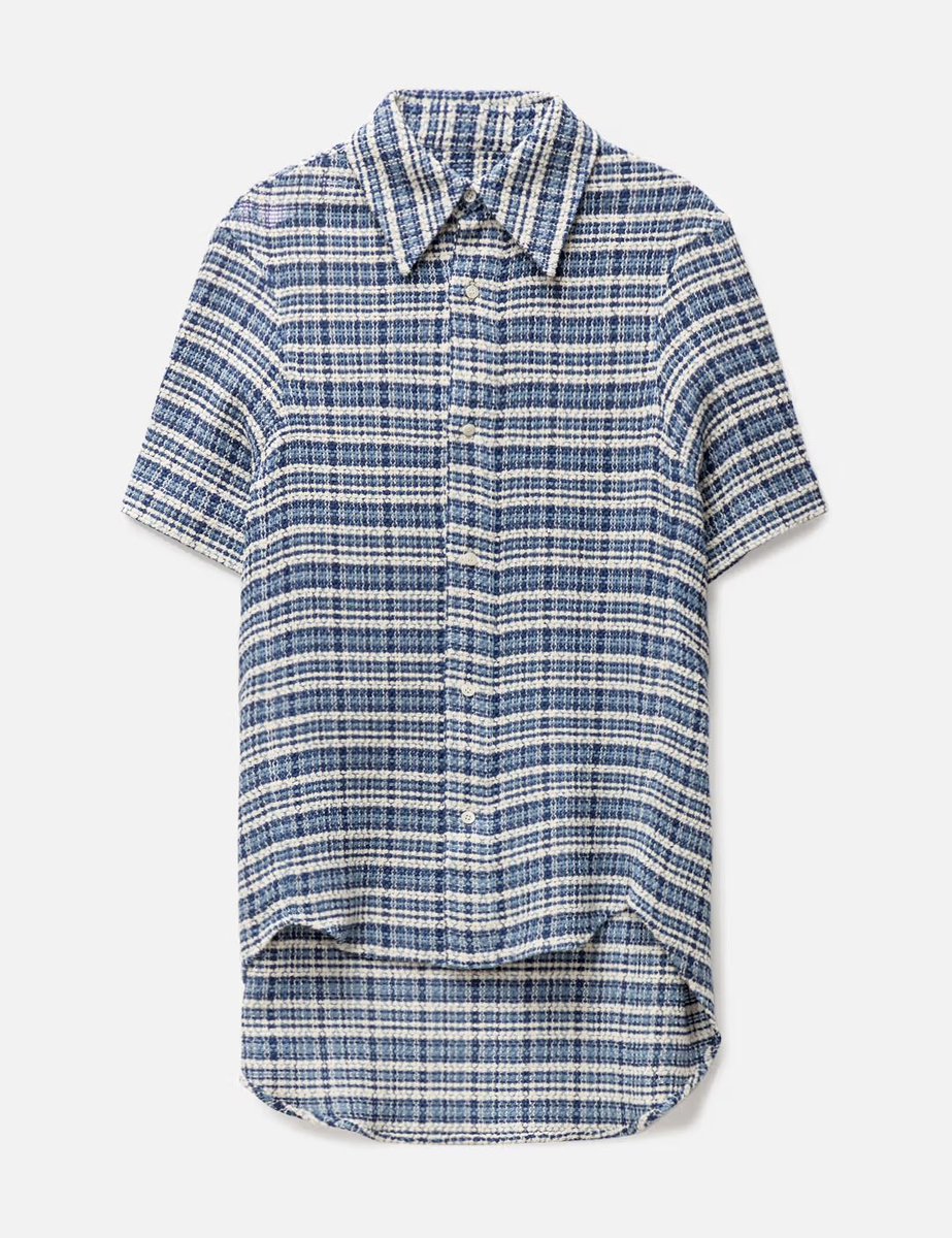 junhanfits's tweet photo. ADER error Blue Button-Down Shirt https://t.co/XYhj94pgQy