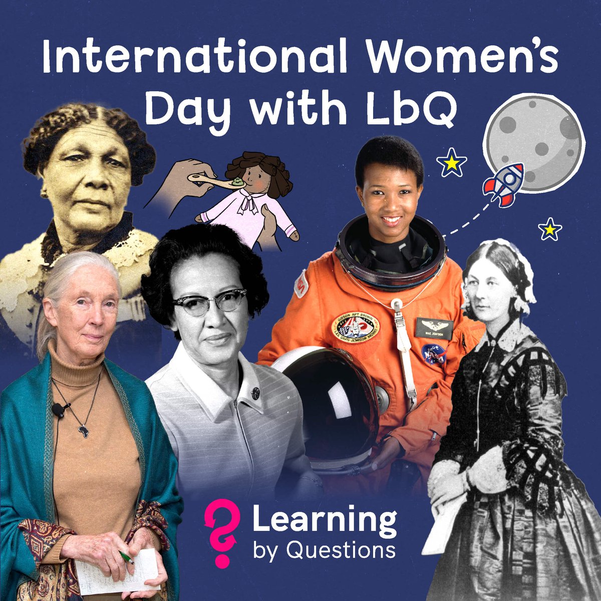 LbQorg's tweet photo. Sunday is #InternationalWomensDay and inspiring the next generation with women who have broken through glass ceilings seems more important than ever before. 💜

Explore and excite children about inspirational women all year round with our question sets. 🫶🏻

#LbQ