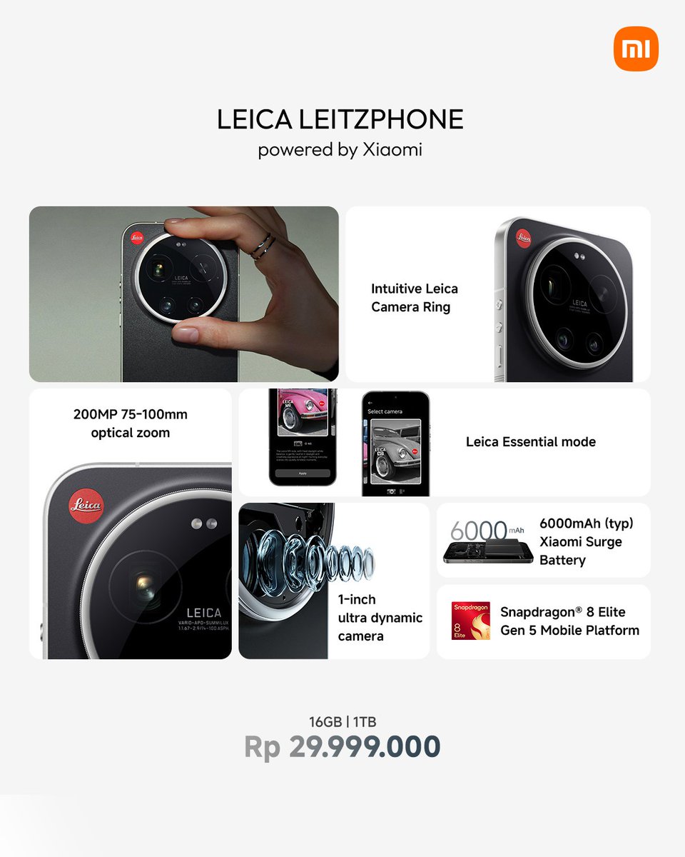 💚 akhirnya hp Xiaomi berani main di harga Rp30 juta 😂 pertempuran flagship 🇮🇩 2026 makin ngeri 

Etapi serius nanya, kalo orang udah punya duit segitu, mereka bakal tetep lirik brand selain Samsung/Apple ga sih?