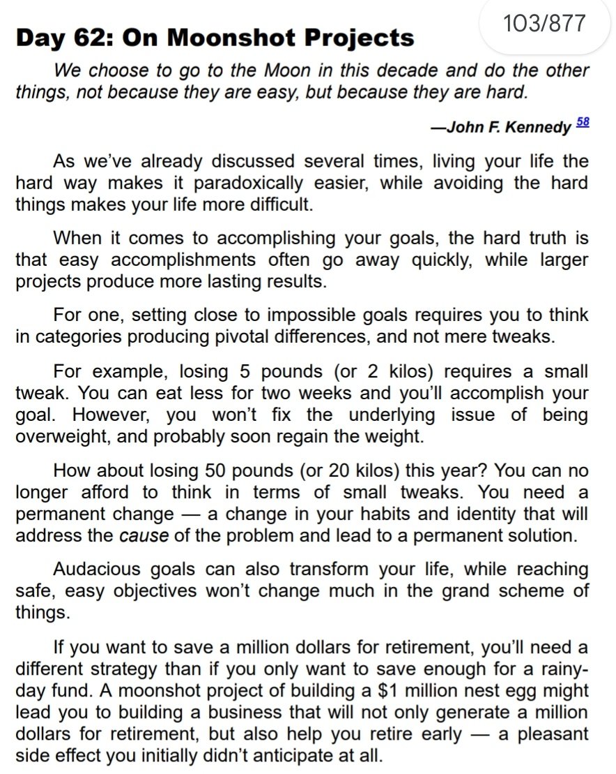 Audacious goals can also transform your life ✨