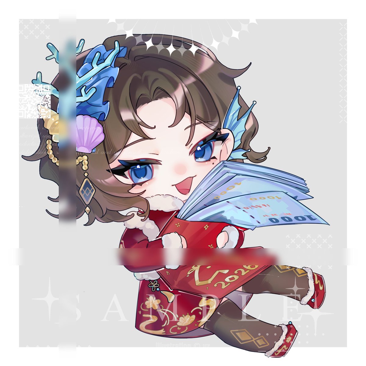 來看q版
年過完了才記得要發文...
但我今年刮刮樂中5000<3333