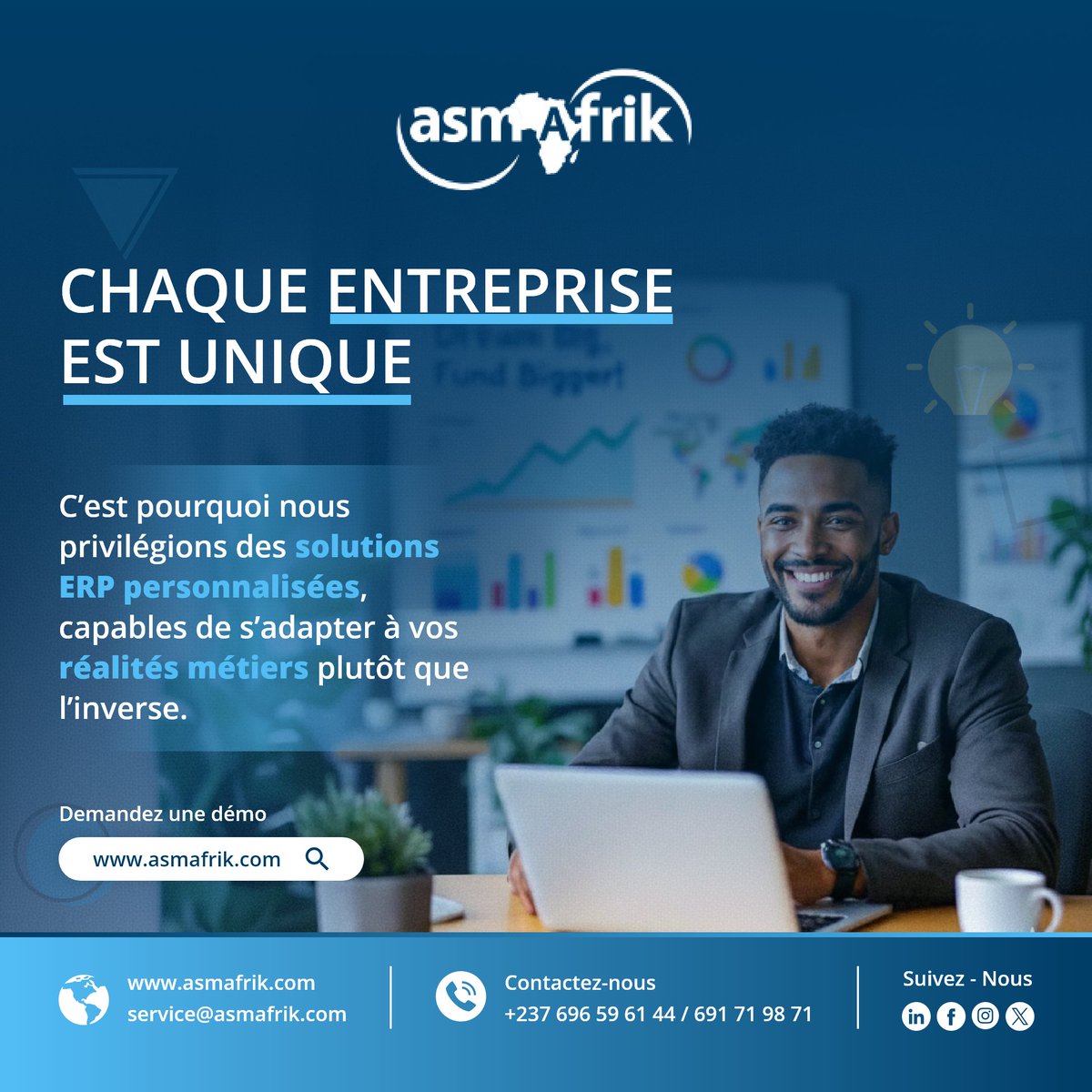 asmafrik's tweet photo. Un ERP adapté à vos réalités métiers

Aucune entreprise ne fonctionne de la même manière.
Processus internes, contraintes opérationnelles, priorités de gestion et objectifs stratégiques diffèrent d’une organisation à l’autre.

#ASMafrik #ERP #SolutionsMétiers #Performance https://t.co/XNzhY8qNQw