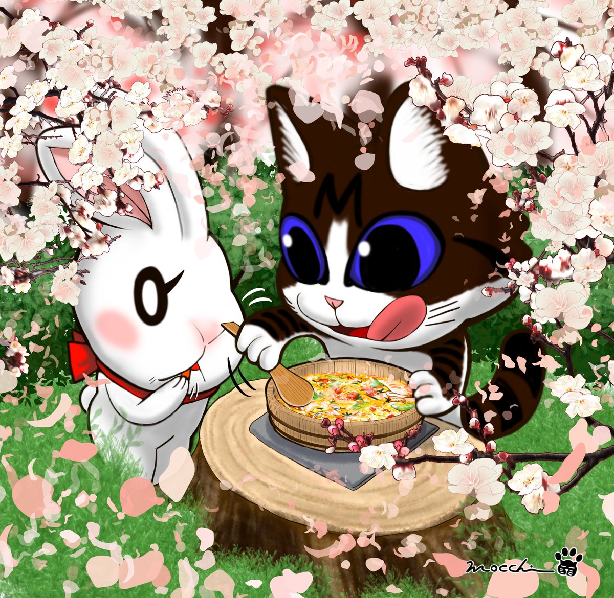 今日はちらし寿司にゃぁ！