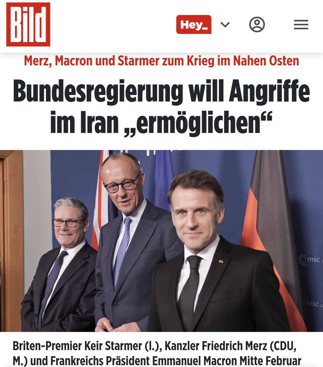 Bitte was?
Habe ich das richtig verstanden, dass Deutschland Ziele im Iran angreifen möchte?