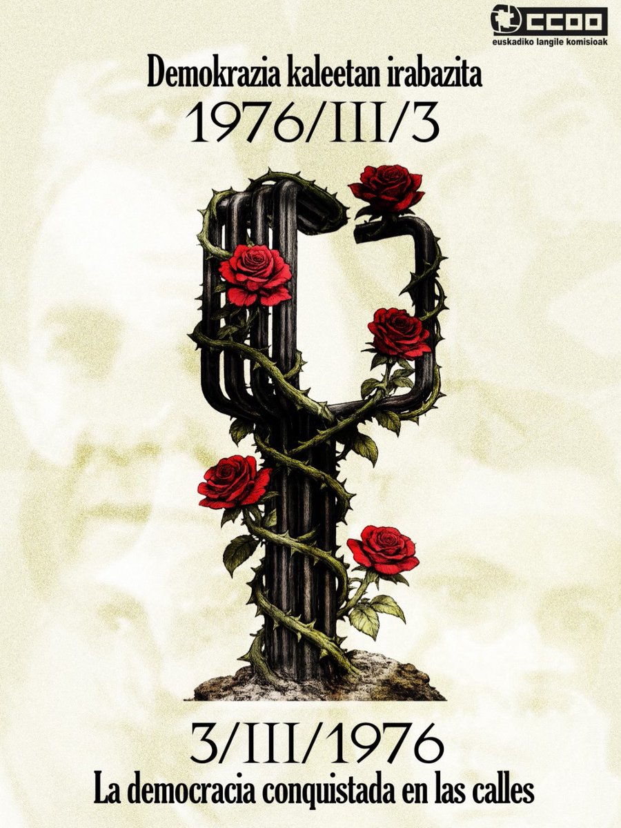 CCOOeuskadi's tweet photo. Memoria. Justizia. 50 urte. https://t.co/d3DUURK1TB