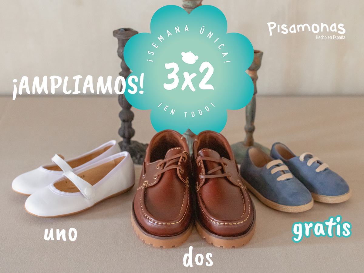 pisamonas's tweet photo. 🔥¡AMPLIAMOS el 3x2! 🤩 Entra en https://t.co/l8fPyEiMNM o visita tu tienda Pisamonas más cercana y elige los 3 productos que quieras: el de menor precio es ¡GRATIS! 🌟 ¡Hasta el 4 de marzo! https://t.co/ebwNxTGKh0