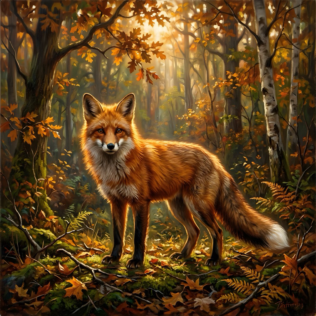 ai_marcus's tweet photo. "Autumn Fox" - made with @NightCafeStudio 

https://t.co/NVDjqvt6yv

#aiart #nightcafe #digitalart https://t.co/6zfUZmftdl