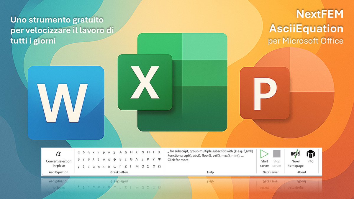 NextFEM_'s tweet photo. *** Nuovo tool gratuito per l'input rapido e veloce delle equazioni nelle relazioni di calcolo - https://t.co/O8jaj8qfre https://t.co/4pd9QwFRD6