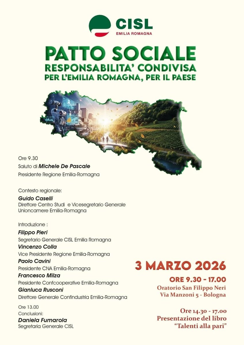 Cisl Emilia Romagna tweet media