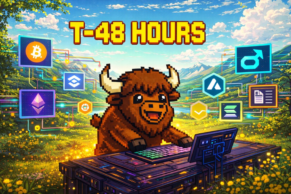 T-48 HOURS.

Routing logic: cooking.
UX: tightening.
Yak: unreasonably excited.

Public Testnet opens Wednesday.
You ready to stress it? 🦬🔥