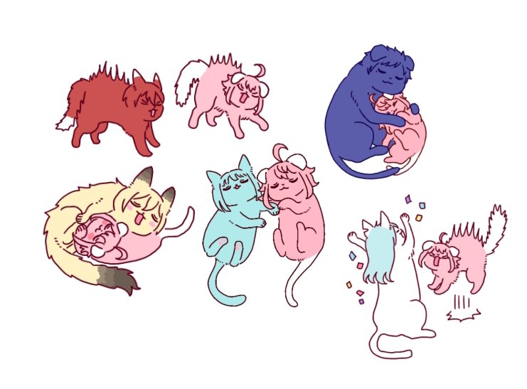 さまざまなと〜り猫🐱🍑🩷