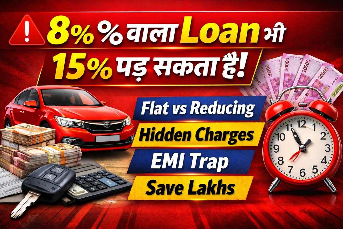 Car Bike Loan Interest Rate समझें आसान भाषा में। Flat vs Reducing Interest का फर्क, EMI कैलकुलेशन, CIBIL Score और लाखों बचाने की पूरी गाइड।#CarLoan
#BikeLoan
#InterestRate
#PersonalFinance
#LoanGuideIndia 👇👇👇
hindiglobalnews24.blogspot.com/2026/03/car-bi…