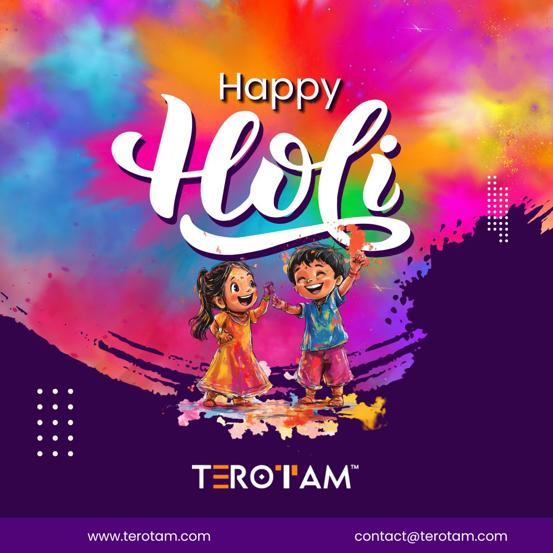 Happy Holi from TeroTAM!

May this festival of colors bring joy, positivity, and
success to you and your team. Wishing you a vibrant
and prosperous year ahead!

#HappyHoli #Holi2026 #FestivalOfColors #TeroTAM
#ColorfulCelebration #SuccessTogether #HoliVibes