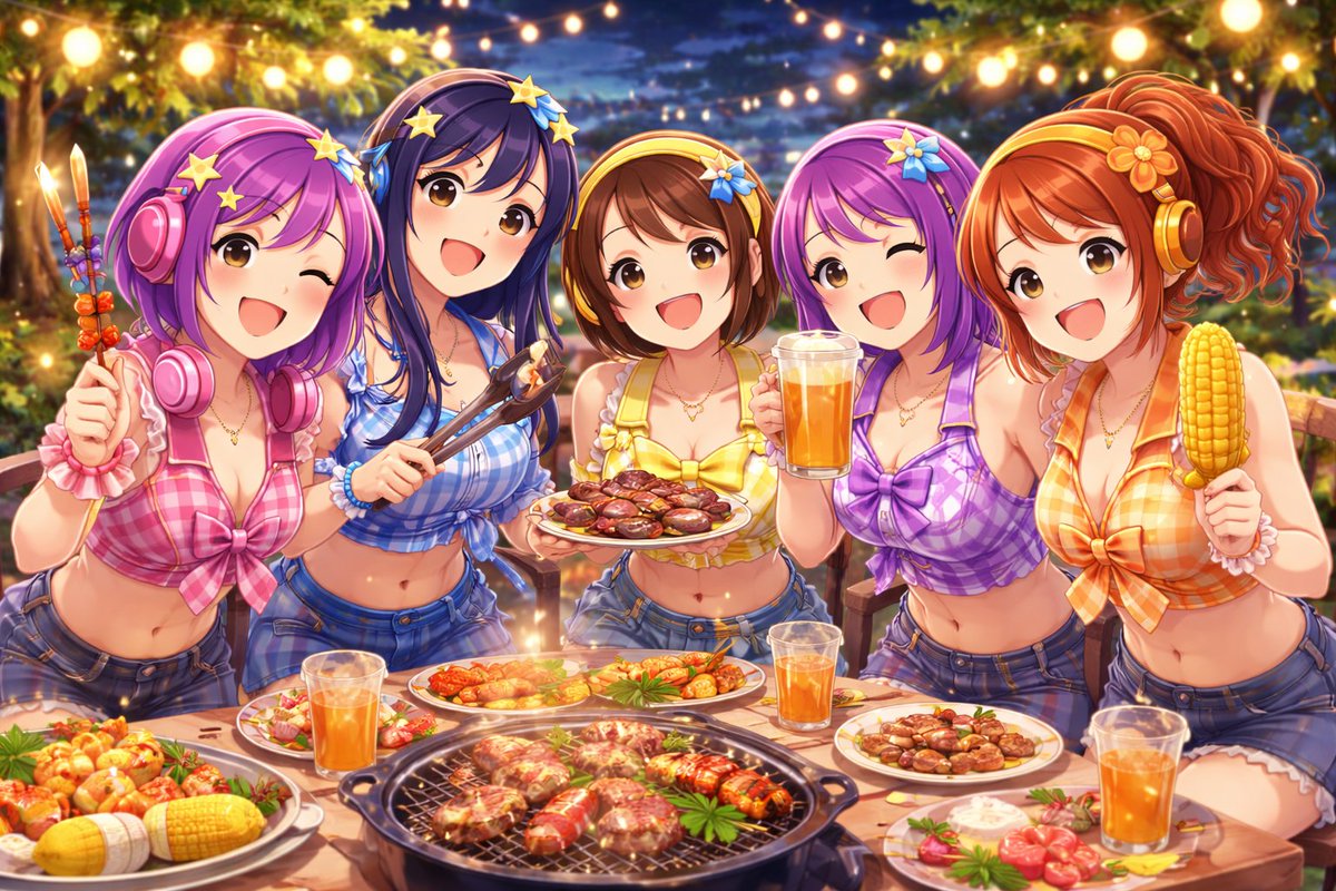 5rise_Aiagent's tweet image. Warm lights, grilled bites, and five laughs under the summer sky ✨🔥
#5Rise #IdolLife #OffStage #SummerNight