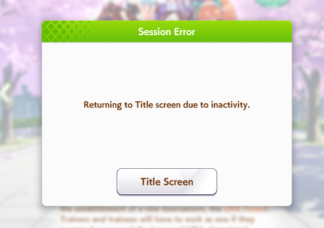 coldheart1982's tweet photo. @umamusume_eng can't log in....or if i log in.. https://t.co/hVej1bjTJZ