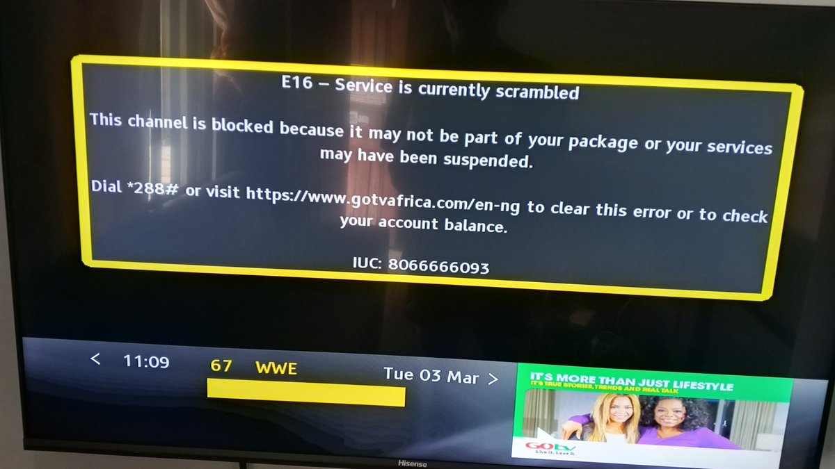 phrekee's tweet photo. I think the worst scam in Nigeria 🇳🇬 is @MultiChoice @GOtvNg @DStvNg cos how would I subscribe 10th Feb and watch @WWE and on 28th you remove the channel why and my sub will expire on the 9th of March. @ConsumersNCC should check this. It annoying. Not up to a month. Why https://t.co/G7HAu1DW6l