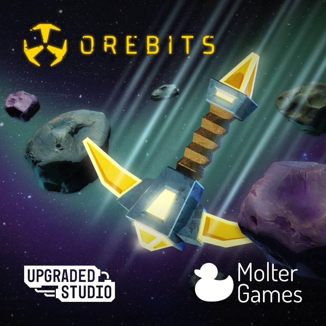 UpgradedStudio's tweet photo. Big news: Orebits has partnered with Molter Games! In our gritty incremental asteroid mining game you make the  numbers go up. Now, together with Molter as a publisher we are going to make the numbers go up in real life!

#indiegame #indiedev #gamedev #incrementalgame https://t.co/DzeKlAbSkA