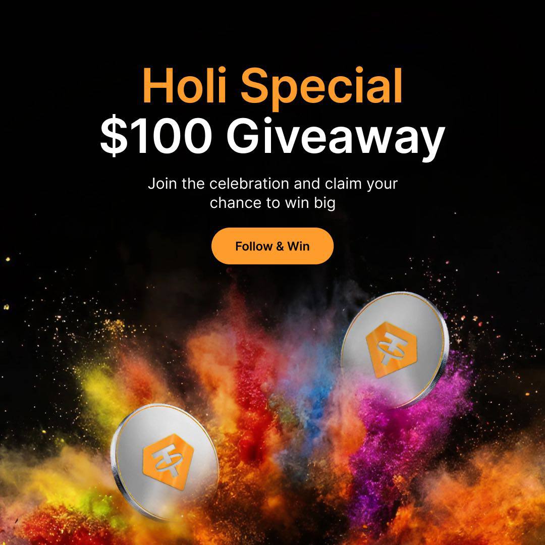 BYBIT Holi Special Blast – $100 USDT Giveaway! 🎉

This Holi, let’s splash some gains with a $100 USDT Giveaway! 🤑

🎯 How to Enter:
➕ Follow @BybitSouthAsia
❤️ Like &amp; Repost 🔁 this post
💬 Comment your favorite token and color with #HoliWithBybit 
👥 Tag 2 friends to spread