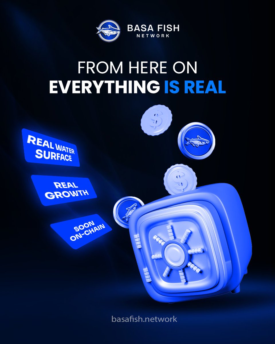 BasaFishNetwork's tweet photo. 🔍 Finally, something you can actually verify. 
 Not promises. Not roadmaps. 
Just living, growing assets — heading on-chain.  
👉 @BasaFishNetwork 
#Basafish #Web3  #RWA #DeFi #Verifiable https://t.co/KXy8ft0usn
