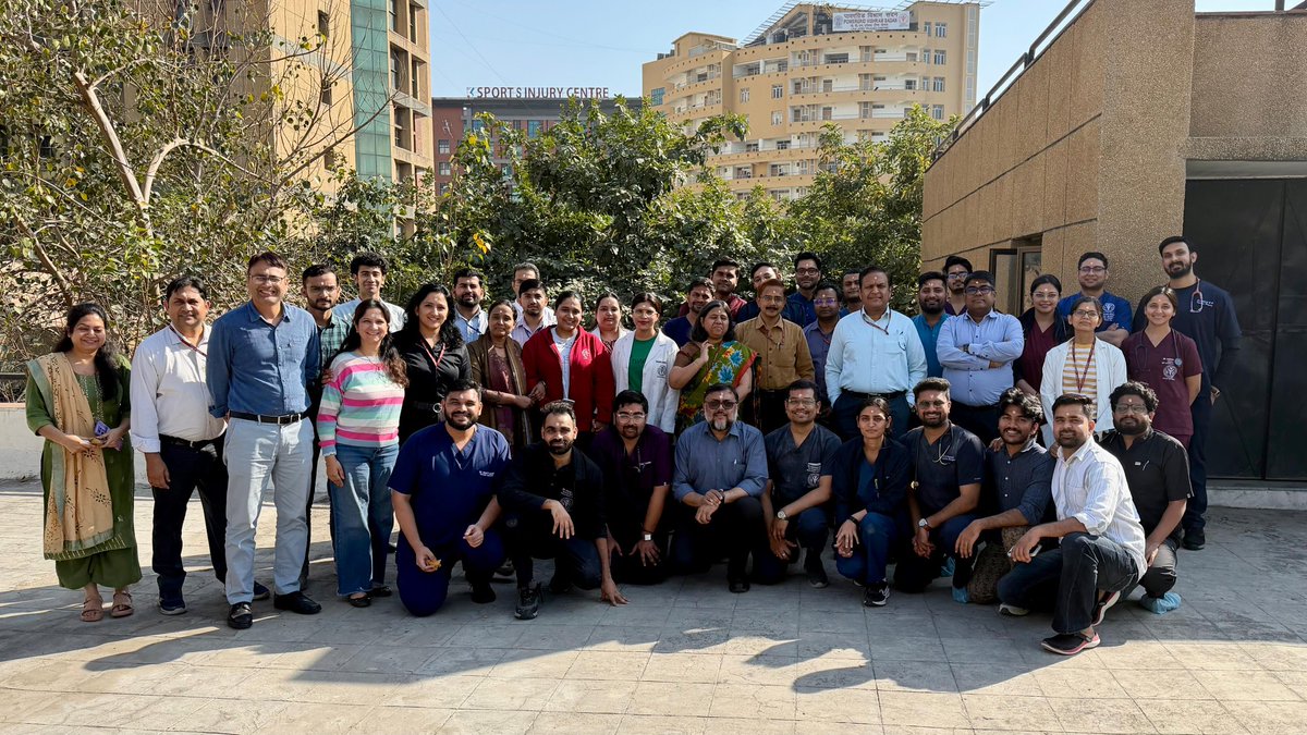 HurriaNaman's tweet photo. Happy Holi from Department of Trauma Surgery and Critical Care, JPNATC, AIIMS #Traumasurgeons #Aiims #delhi #aiimsdelhi #trauma https://t.co/LozTCy2TyY