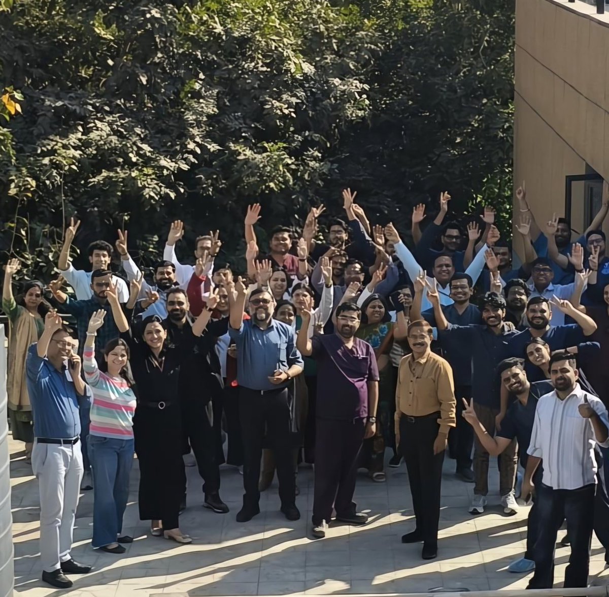 HurriaNaman's tweet photo. Happy Holi from Department of Trauma Surgery and Critical Care, JPNATC, AIIMS #Traumasurgeons #Aiims #delhi #aiimsdelhi #trauma https://t.co/LozTCy2TyY