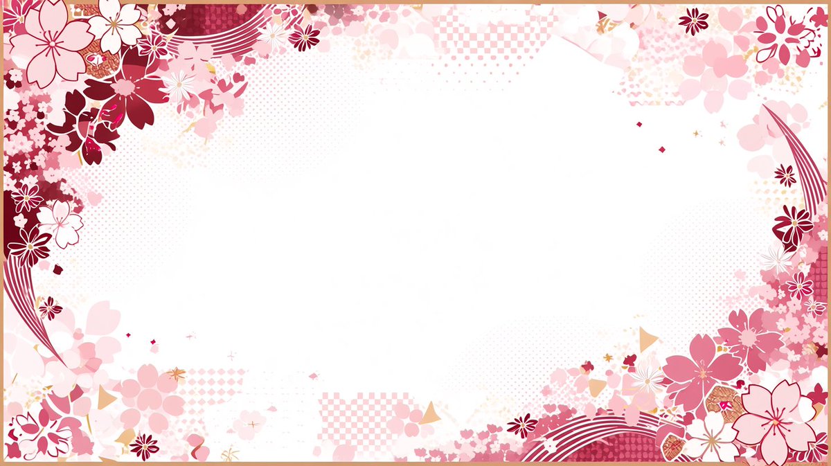 nemsmith_nemui's tweet photo. 【Vtuber向けフリー背景素材🌸】

春らしい桜フレーム背景です✨
歌枠・雑談・記念配信などにどうぞ。
✔ 商用OK（配信使用可）
✔ クレジット任意
✖ 再配布・自作発言NG

保存してご自由にお使いください🌸
#フリー素材 #Vtuber素材 #配信素材 #背景素材 #歌枠素材 #春素材