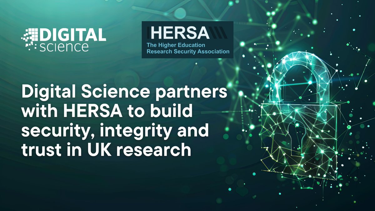 digitalsci's tweet photo. 📢 NEWS: Digital Science & HERSA are partnering to boost #ResearchSecurity & integrity for UK universities. #HigherEd

We're supporting:

⭐️ A new Trusted Research, Education & Innovation Security Hub
⭐️ A dedicated @DSDimensions Research Security Community Forum

🔗 See more: https://t.co/iMjglzOLSI