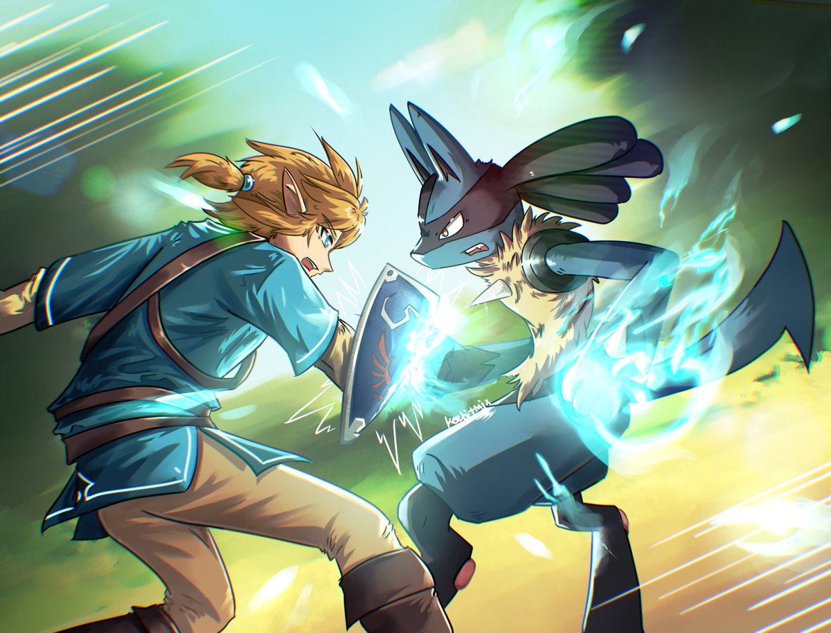 Hero of the Wild VS Hero of the Aura 息吹の勇者 vs 波導の勇者