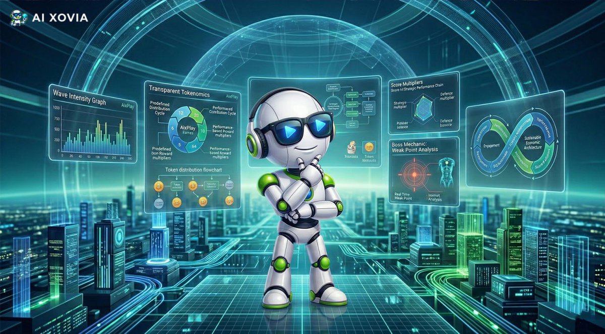 AiXovia's tweet photo. AixPlay’s long term vision is to standardize sustainable economic architecture within the gaming sector. While most platforms chase instant traffic through temporary campaigns, we are building structural trust. Our transparent economic model encourages players not just to win, but to remain active participants in the system over the long term. 

Our gameplay mechanics serve as the strongest foundation for this economic vision. Every encounter is a strategic test where risk management, offense defense balance, and score multipliers are meticulously calculated. As consistent performance chains replace short term gains, the system creates an internal equilibrium that preserves its own value. We are building an ecosystem that rewards strategy, minimizes luck, and centralizes sustainability.