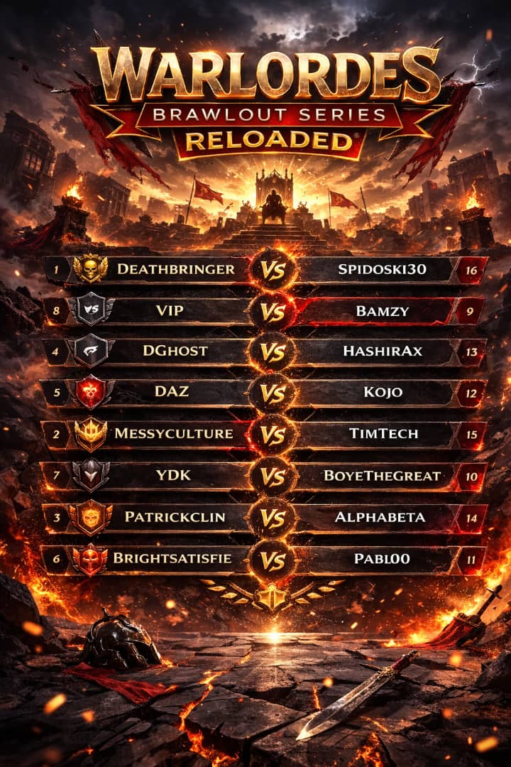 The draw has been done, and the matches have been set⚔️

Who will come out on top👀? My money's on the reigning champion, DAZ!🔥

Round of 16 matches hold Today, March 5.