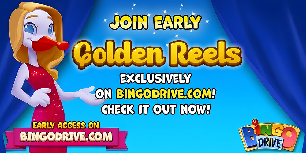 Screenshot of Golden Reels app interface showing login and game selection