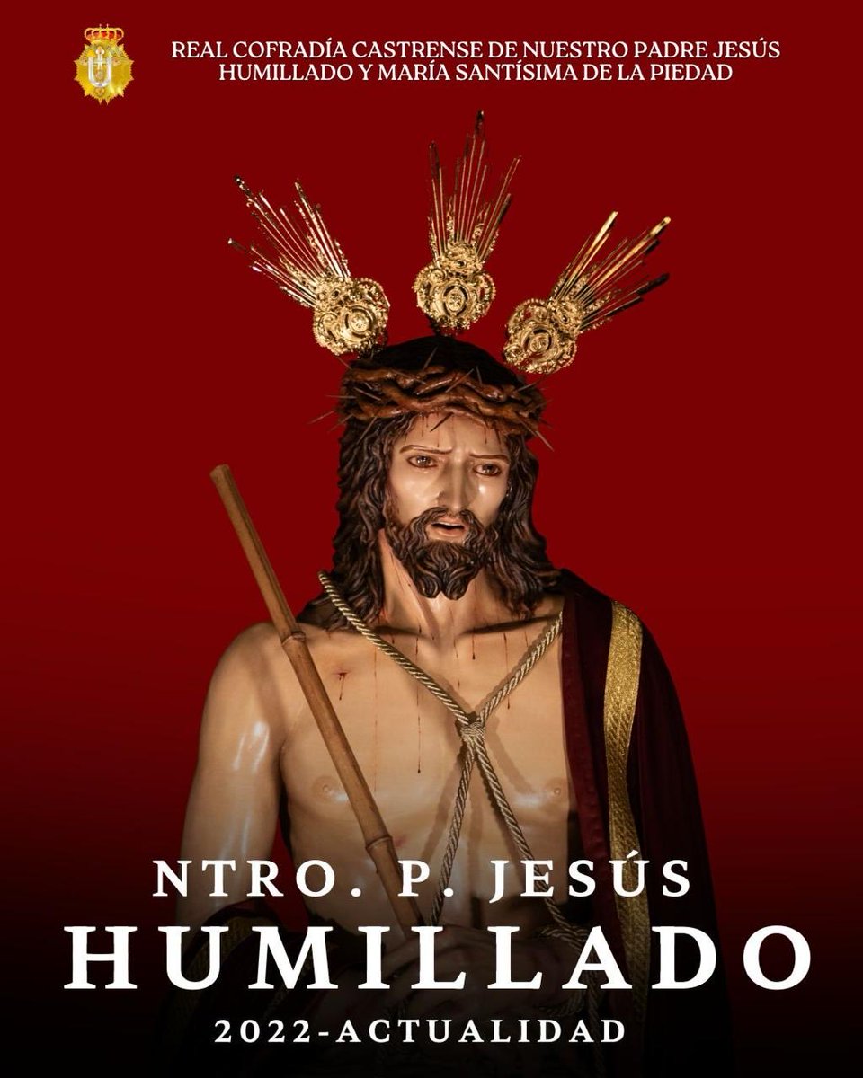 Nuestro Padre Jesús Humillado fue tallado por José María Jiménez Guerrero y Diego Fernández Rodríguez (1999). Bendecido en Melilla, su historia incluye una nueva imagen en 1999 y una restauración en 2020 a cargo de Bárbara Botello Bandera. Devuelto al culto tras casi dos años.
