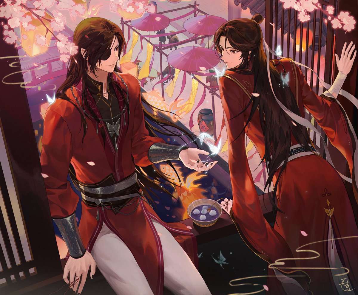 #TGCF

上元节快乐！
 
웨이보 원소절 화련 24시간 릴레이 이벤트로 그린 그림입니다 >< 
웨이보에는 3월4일로 넘어가는 0시00분에 올라가요~