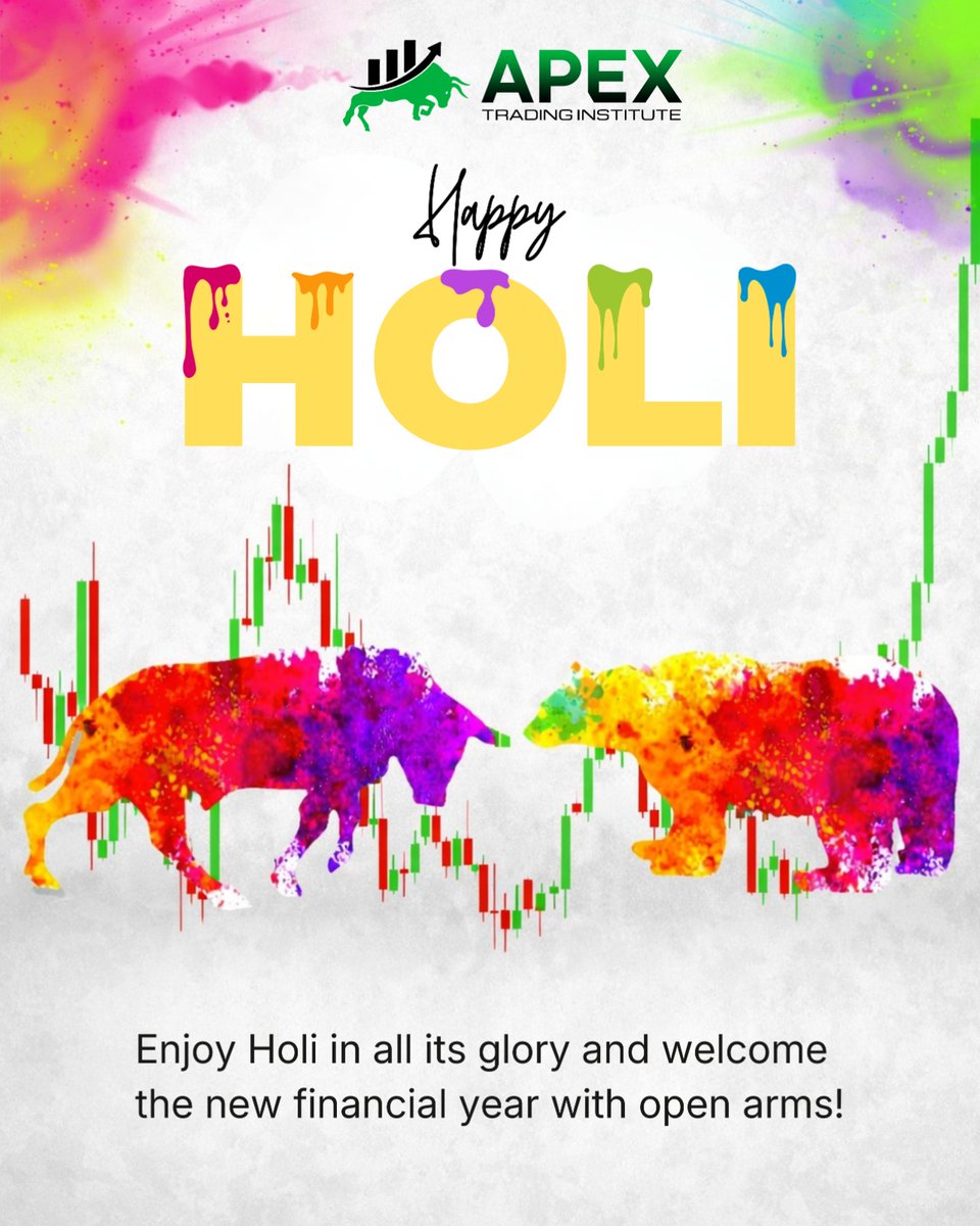 APEX_Trading_X's tweet image. Celebrate Colours. Celebrate Growth. Celebrate Smart Trading. 🎨📈🟢

Visit: apextrading.institute
Call/WhatsApp: +91 9729952284
#apextradinginstitute #stockmarkettraining #tradingclasses #livemarketsession #holispecial