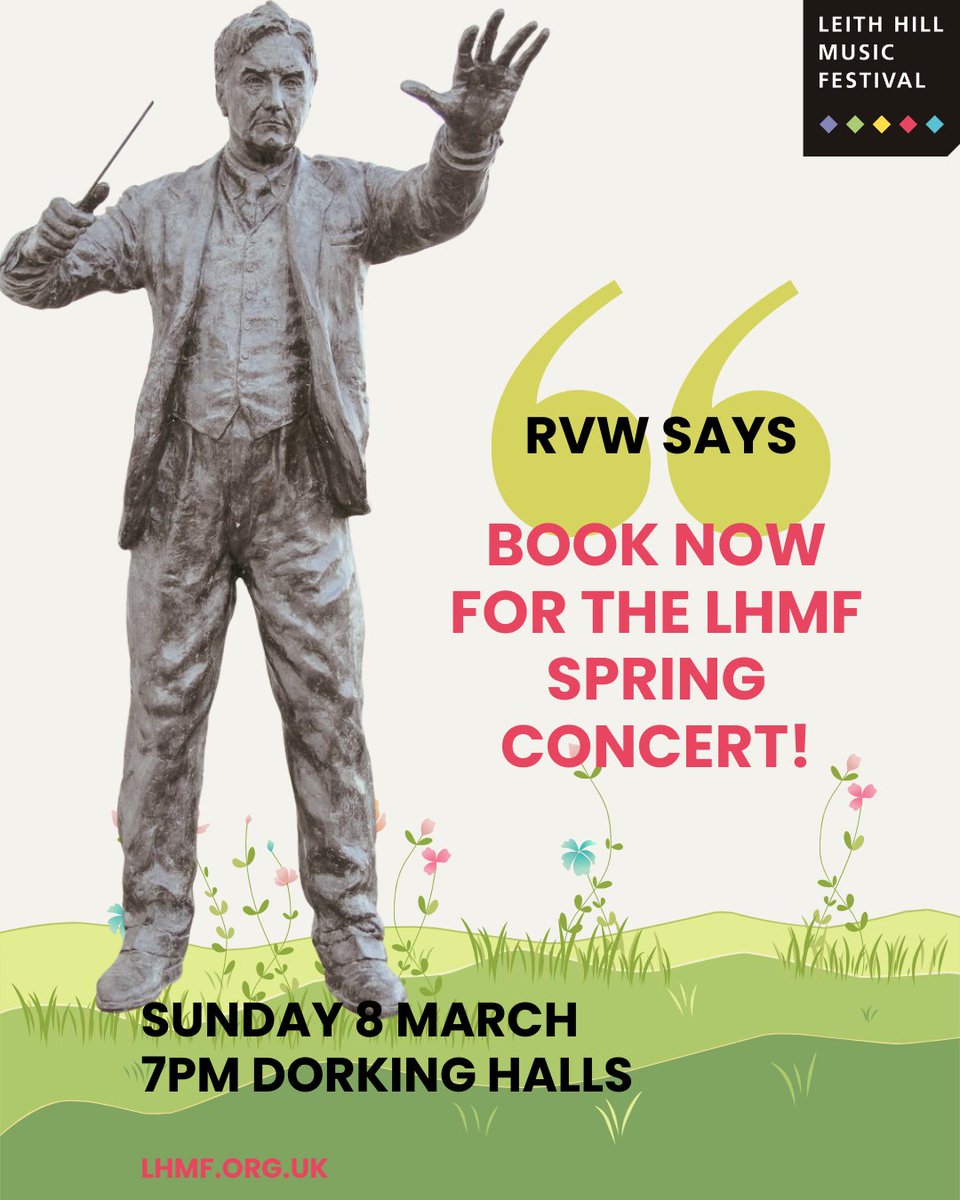 A message from Ralph Vaughan Williams (brother of our co-founder)....

Spring Concert Sunday 8 March <a href="/DorkingHalls/">Dorking Halls 🍿🎭</a> 
dorkinghalls.co.uk/event-detail/?…

#musicfestivals #dorking #surreyevents #booknow #festivalbuzz