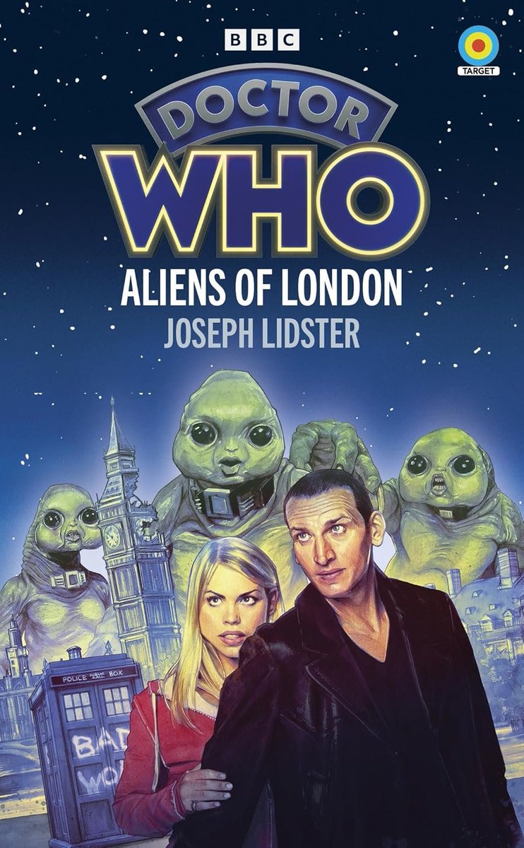 WhoMerchandise's tweet photo. Out today!

Doctor Who: Aliens of London
by Joseph Lidster

Novelisation of the classic Ninth Doctor and Rose story from 2005

Paperback: https://t.co/mCk0ZD71mq
Kindle: https://t.co/1G5AgHETcN
CD Audiobook: https://t.co/d3P82IaxzS
Audible: https://t.co/AdqLWAkVZh #ad https://t.co/DoQmY0eGek
