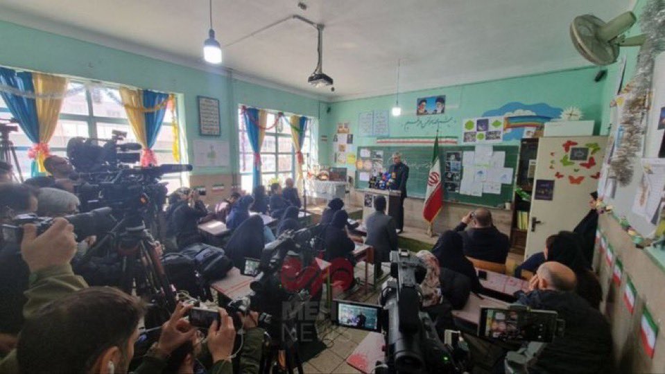 The spokesperson for the Ministry of Foreign Affairs of the Islamic Republic held a press conference inside a school.

Hamas appears to be the model student in the playbook of these terrorists, groups that use children as human shields and turn schools into their own shelters and