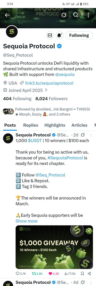 easy3u's tweet photo. @Seq_Protocol 🚩Thanks for the great opportunity 💖 

#SequoiaProtocol

Tagging ☑️

@HiroshiToken 
@MollyTa52372338
@EkukeCoin https://t.co/ta07NOZm0z
