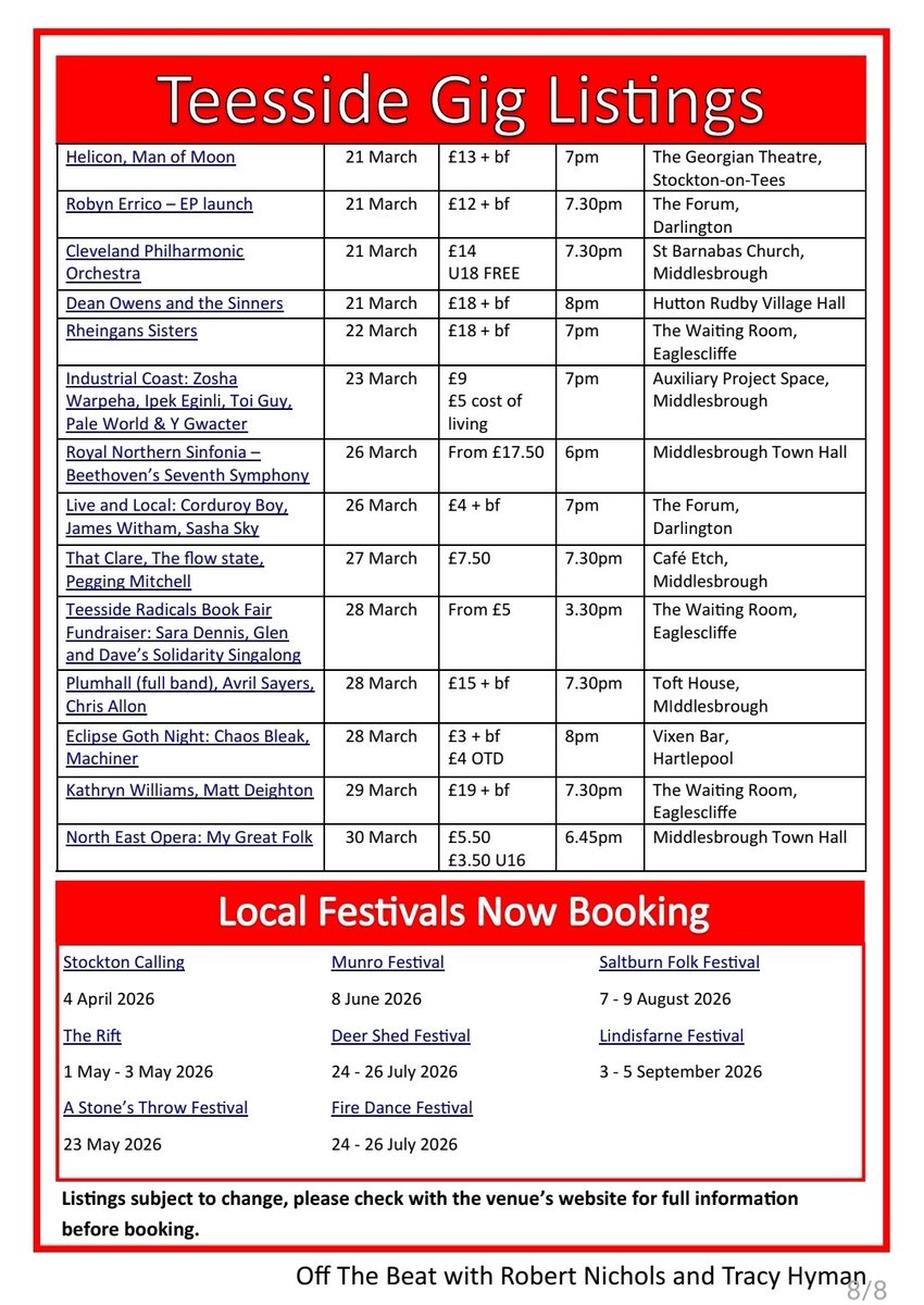 Off The Beat Teesside tweet media