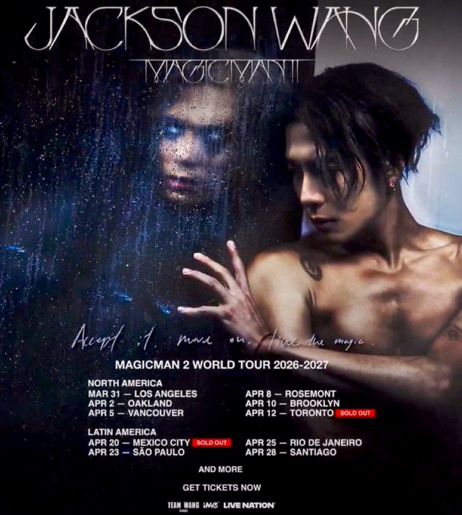GOT7’s Jackson Wang will launch the American leg of his “MAGICMAN 2” world tour on March 31 with a Los Angeles stop at the Kia Forum.

Tickets are available via Ticketmaster, secure your seats and experience the Magic Man live on stage.

ticketmaster.com/jackson-wang-m…