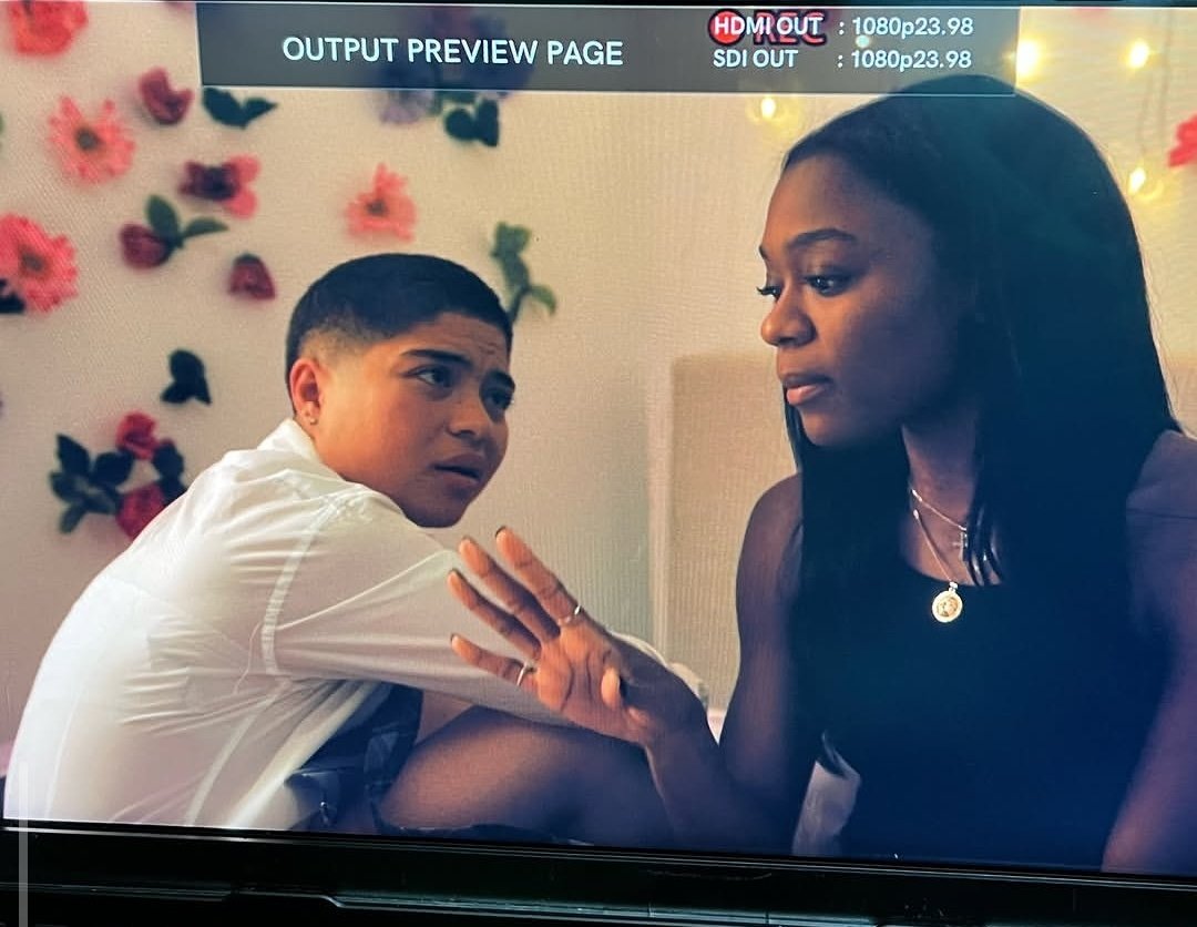a queer romance with trans rep!!! (imani's costar b is trans/nb and so is the writer/director of the film, queer folk telling queer stories is always so special)