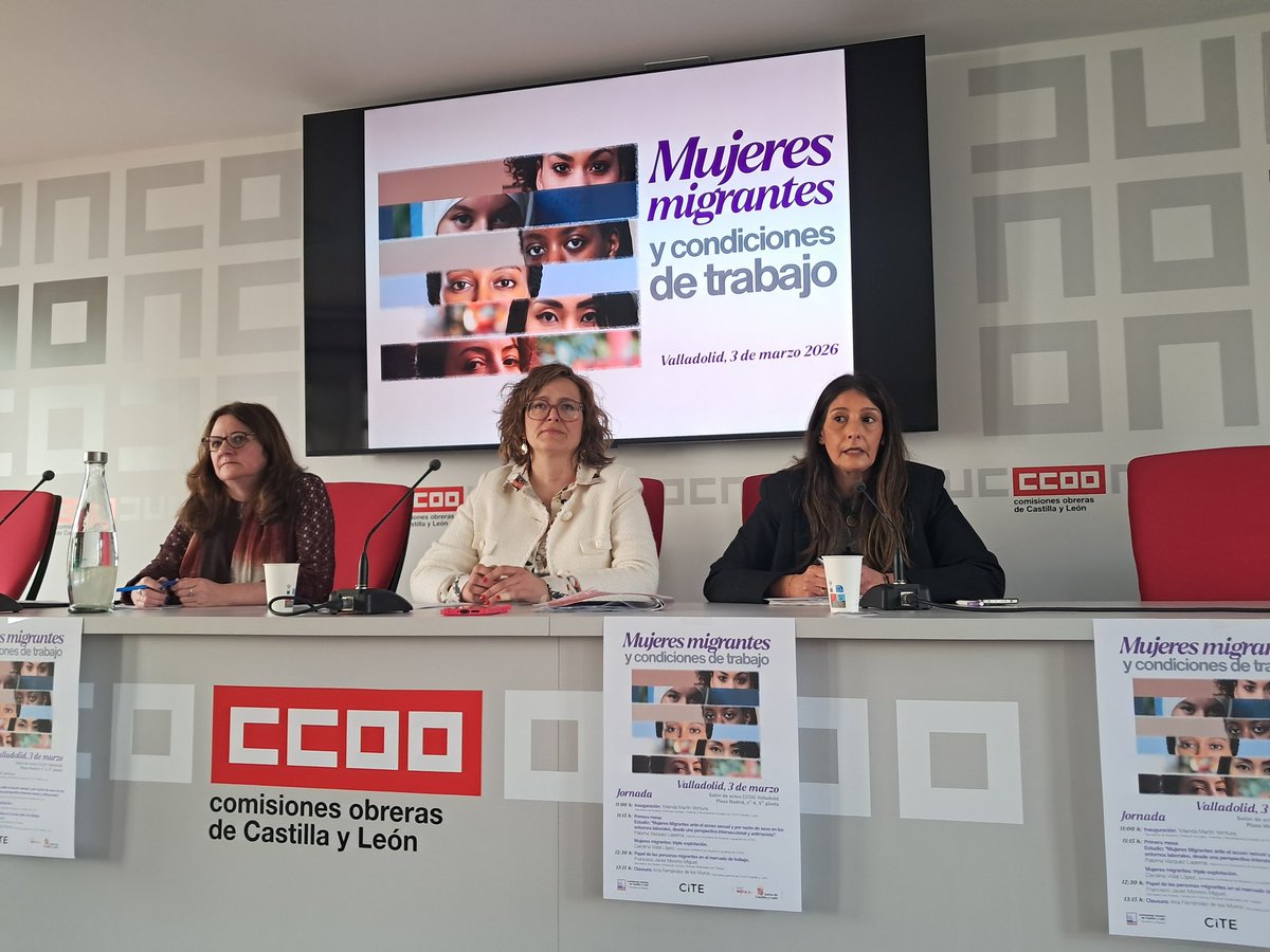 evaantonfer's tweet image. @YOLMAVEN , secretaria mujeres @ccoocyl inaugura la jornada
#EstáPasando
Señala las  discriminaciones laborales y sociales que afectan a las mujeres, especialmente a las migrantes. El empleo, fundamental para la autonomía y la libertad de todas las mujeres