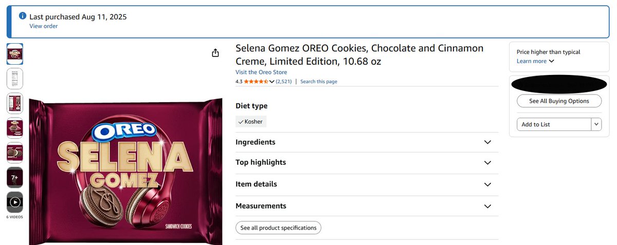 sorry <a href="/selenagomez/">Selena Gomez</a> but that was not enough... RESTOCK YOUR OREOS PLEASE