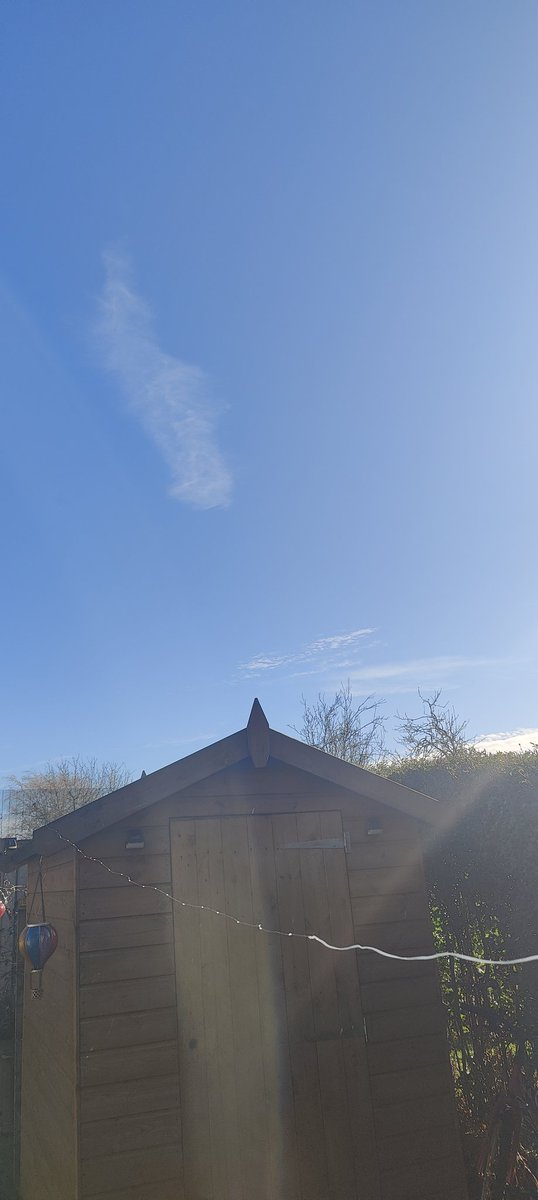 Funny looked at the sky on this glorious sunny spring morning in Preston, Lanca and guess what? NO CHEM TRAILS??? Wonder what's going on?