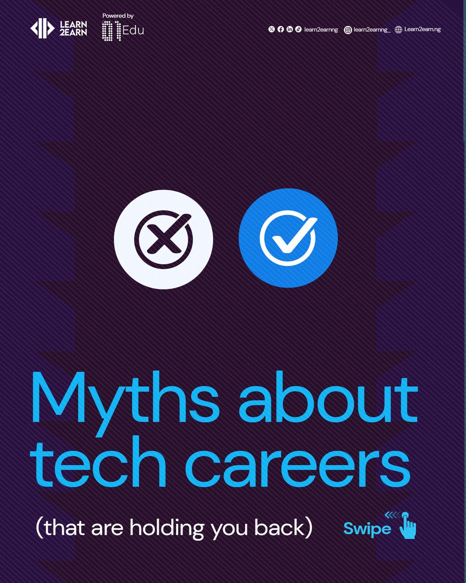 learn2earnNG's tweet photo. You don't need to be a genius.
You don't need 5 years of experience.
You don't need to be 22.

The only thing standing between you and a tech career is the story you've been told about who tech is for.

At Learn2Earn, we're training the next generation of AI-native tech talent, people who aren't just learning to code, but learning to think, build, and work alongside AI in ways that actually matter for the future.

That future doesn't care about your age, your background, or your CV.
It cares about what you can do.

And it starts today.

🚀 Start where you are. Play the Learn2Earn Assessment Game to find your path. https://t.co/eZMBDIjV4u