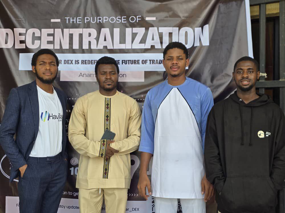 HavilahAcademy's tweet photo. Our team contributed to the discussion on Security in Web3, highlighting the importance of building secure systems as adoption grows.

We appreciate @Aster_Africa and the UNIZIK community for the warm reception. Looking forward to the next event! https://t.co/qtiKuTTdpd