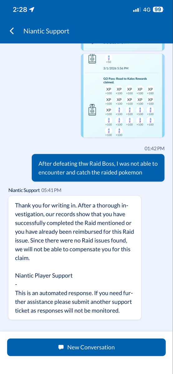 janryboy's tweet photo. This is my 3rd time but @Niantic @PokemonGoApp won’t listen to my plea…after successfully raidng remotely, App froze and I was not able to encounter the pokemon anymore to catch it….this is a big issue for me! 😤🤦🏻‍♂️ https://t.co/PLOO9eZxp4