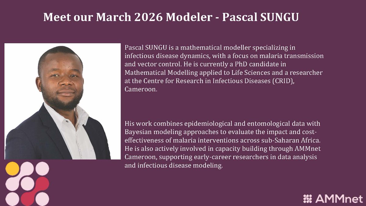 Applied Malaria Modelling network (AMMnet) tweet media
