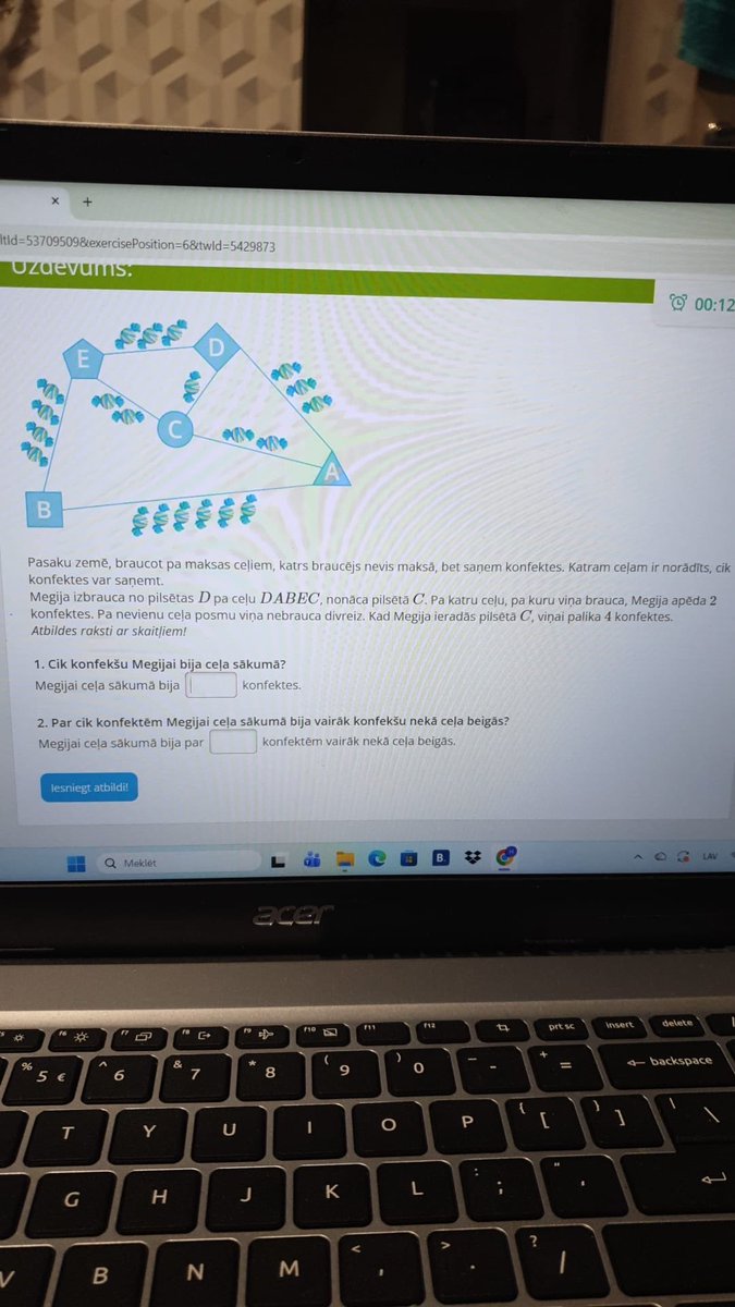 Otrā klase. Pārbaudes darbs. Kur te fīča?